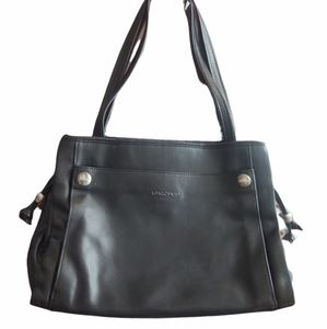 Longchamp black leather purse